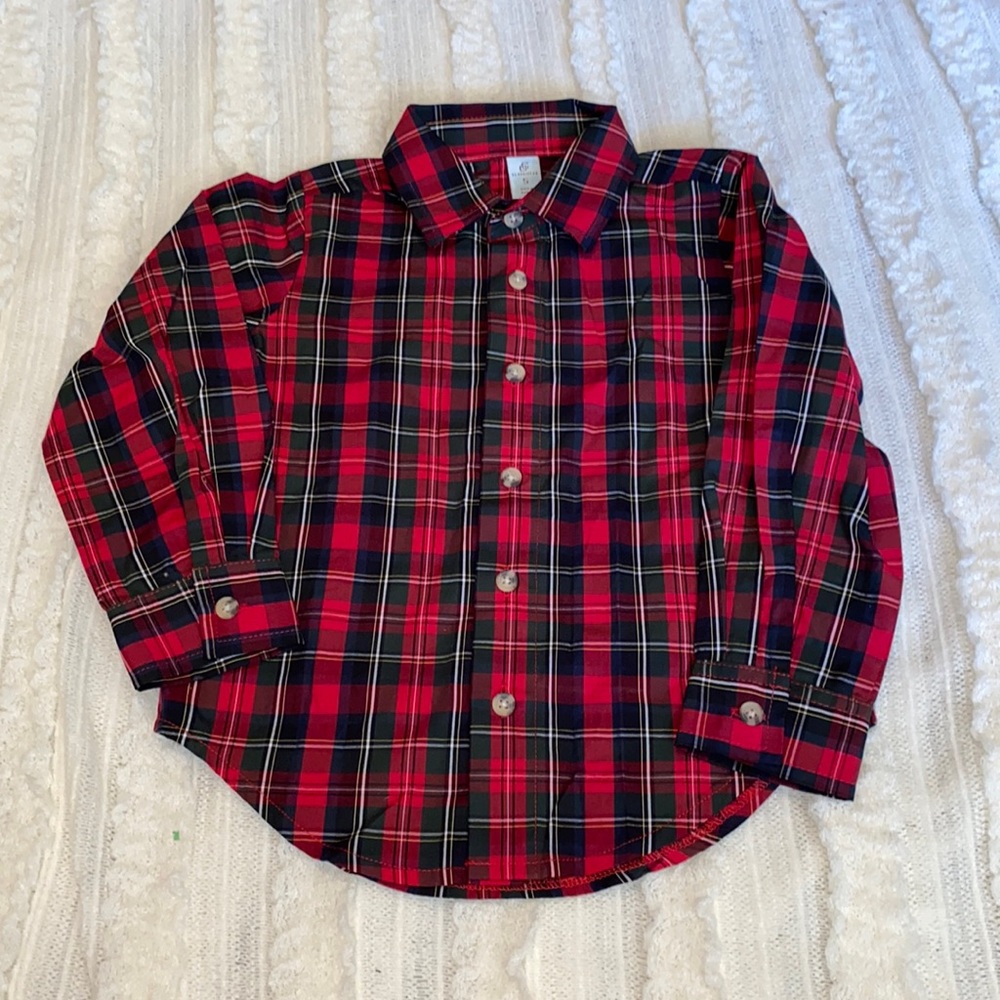Class Club Plaid Shirt Size 5